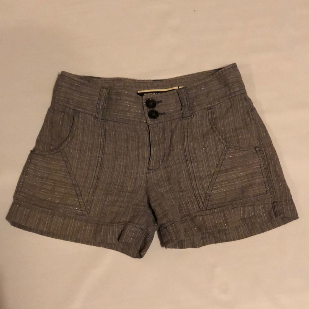 Daughters of Liberation Linen Blend Shorts